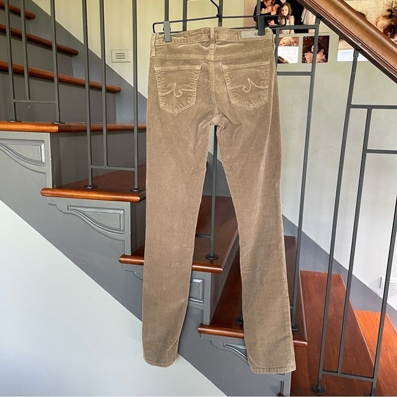 Anthropologie AG The Stevie Ankle Corduroy Jeans Size 25 R Grey Slim Straight - Picture 3 of 11